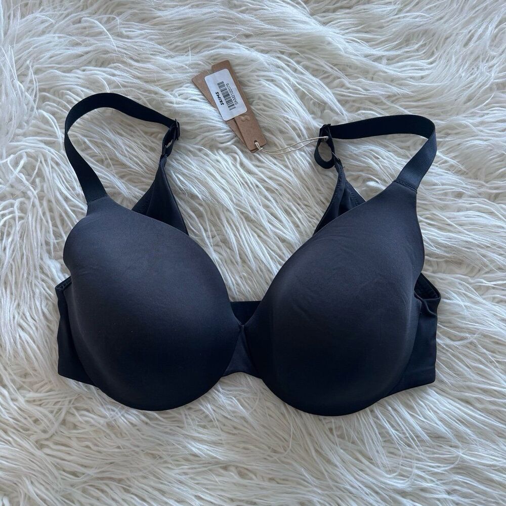Skims Smoothing Intimates Full Coverage Lightly Lined Bra Onyx Size 34D